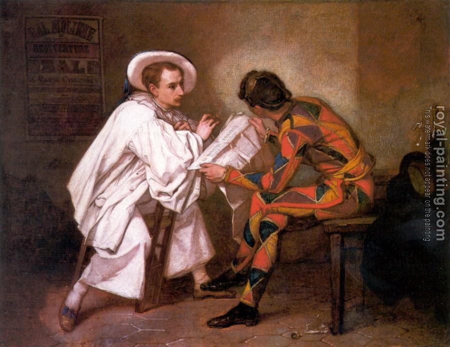 Thomas Couture : Harlequin and Pierrot